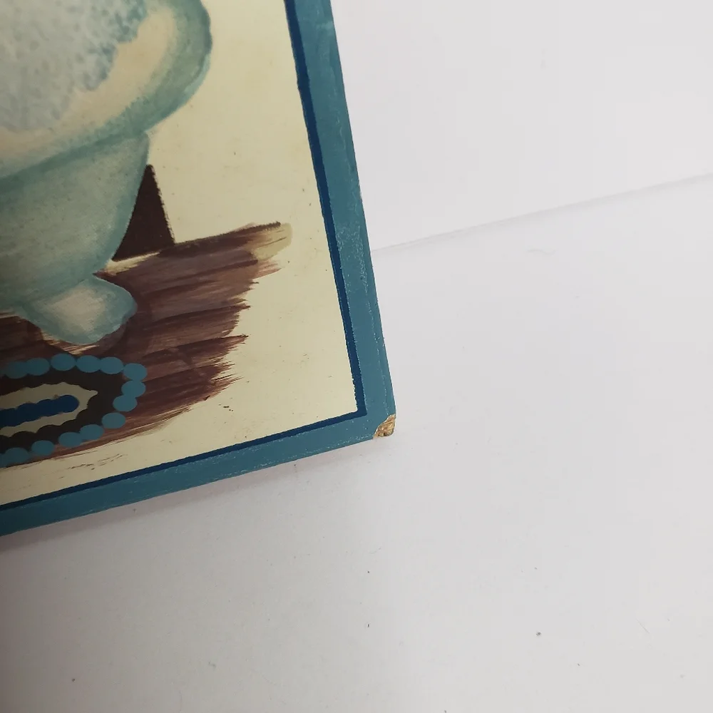 Decorative sign for a bathroom. 221